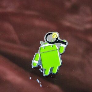 Rare Green Google Android 2012 Tennis Player Collectible Lapel Pin.